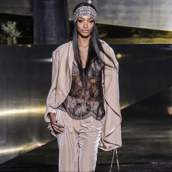 H&M Jackets & Blazers - H&M Grey Velvet Oversized Retro Blazer